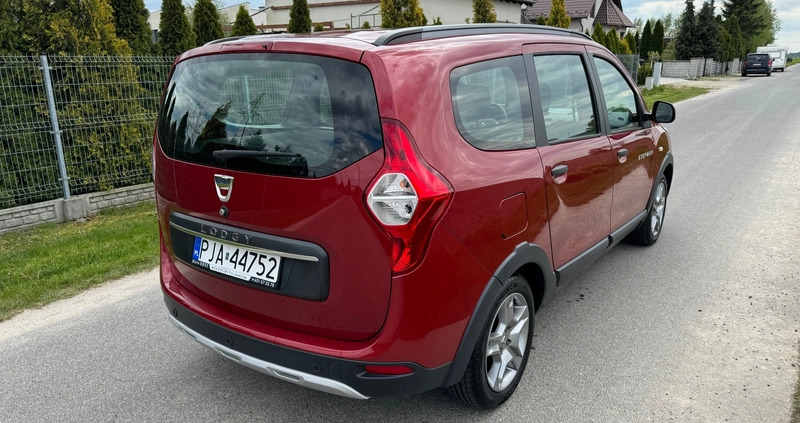 Dacia Lodgy cena 63999 przebieg: 14300, rok produkcji 2021 z Lipno małe 277